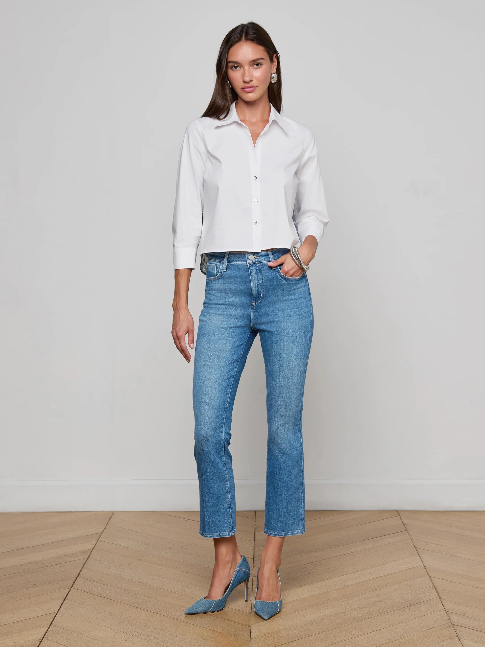 L'Agence Women's Fawn Panther Print Shirt