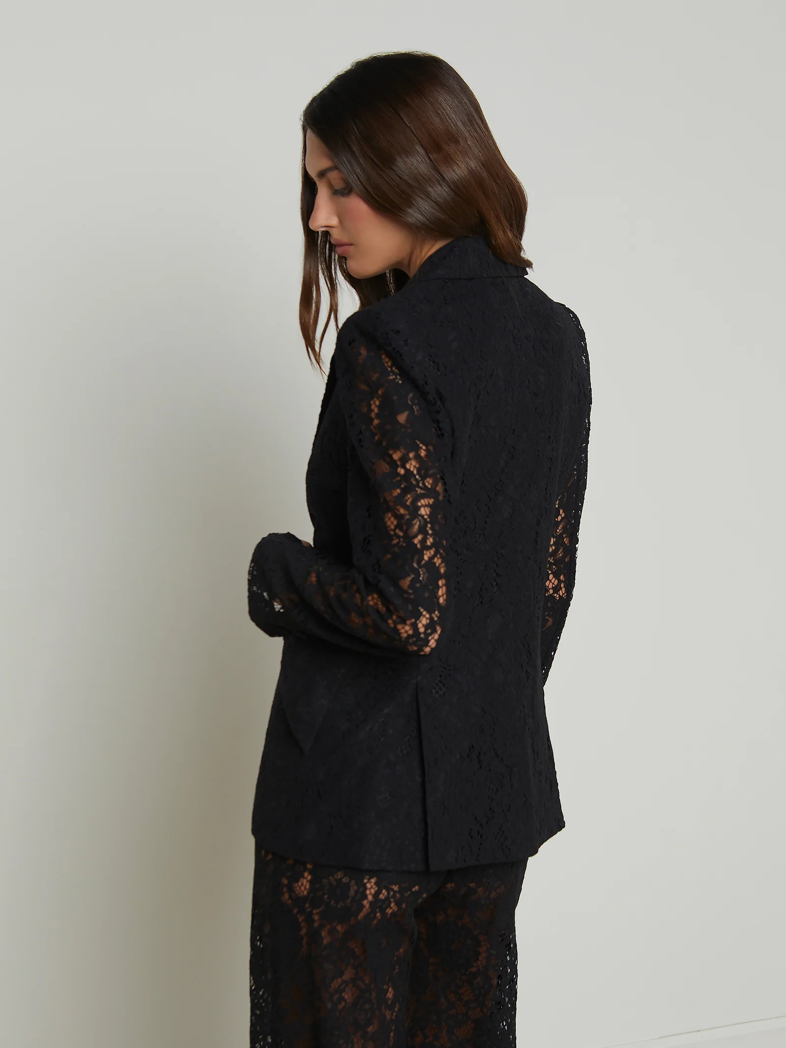 L'Agence Women's Lace Chamberlain Blazer