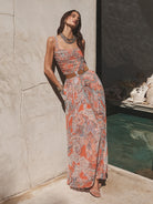 L'Agence Women's Rasha Mesh Paisley Tank