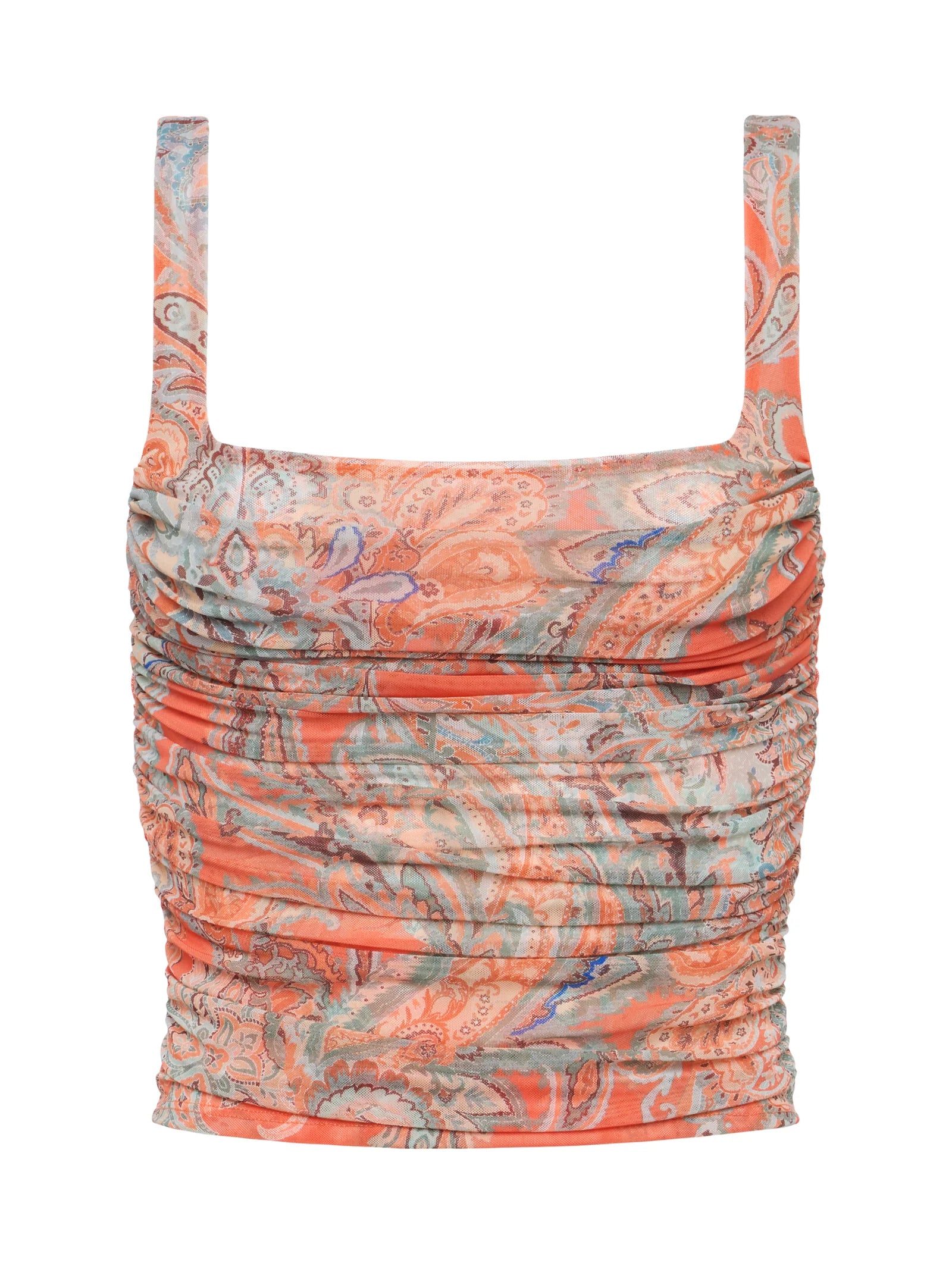 L'Agence Women's Rasha Mesh Paisley Tank