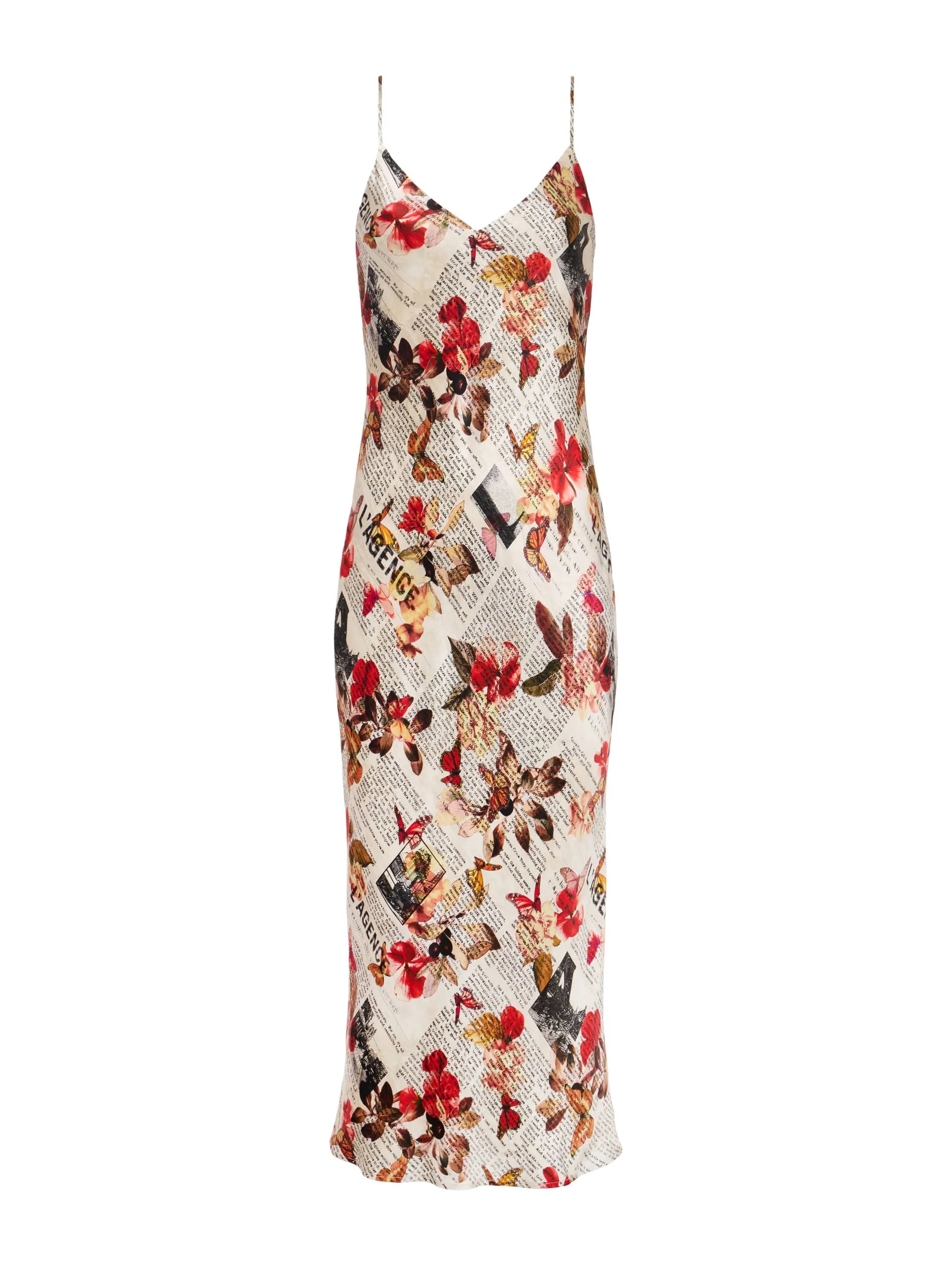 L'Agence Women's Seridie Silk Slip Dress