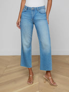 L'Agence Women's Wanda Cropped Wide-Leg Jean