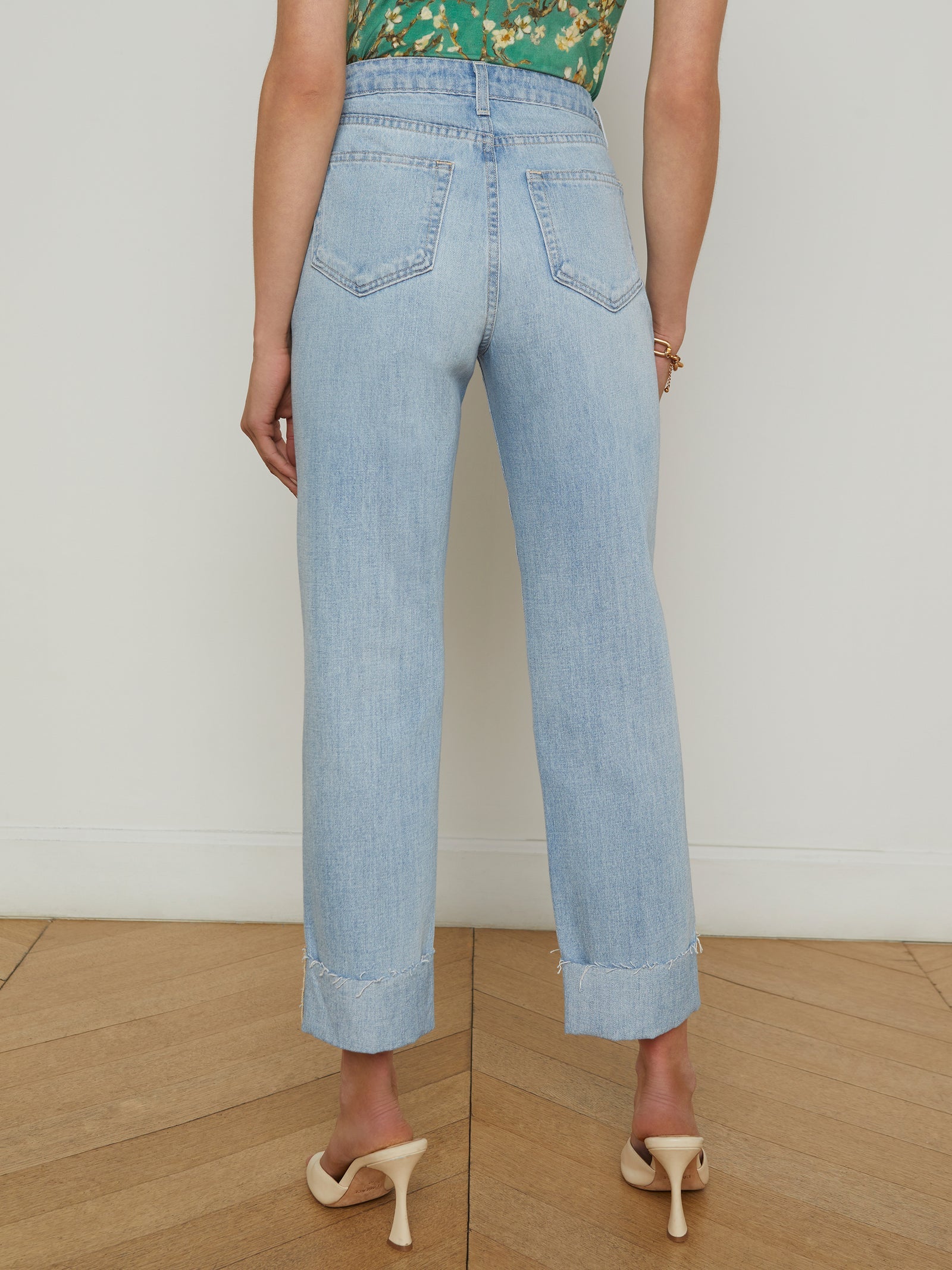 L'agence Women's Maribel Cuffed Straight-Leg Jean