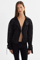 Lamarque Women's Markeesa Sheer Zebra Trench