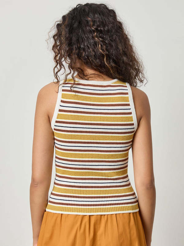 Lilla P Women's Striped Scoop Neck Tank