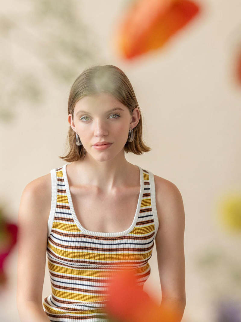 Lilla P Women's Striped Scoop Neck Tank