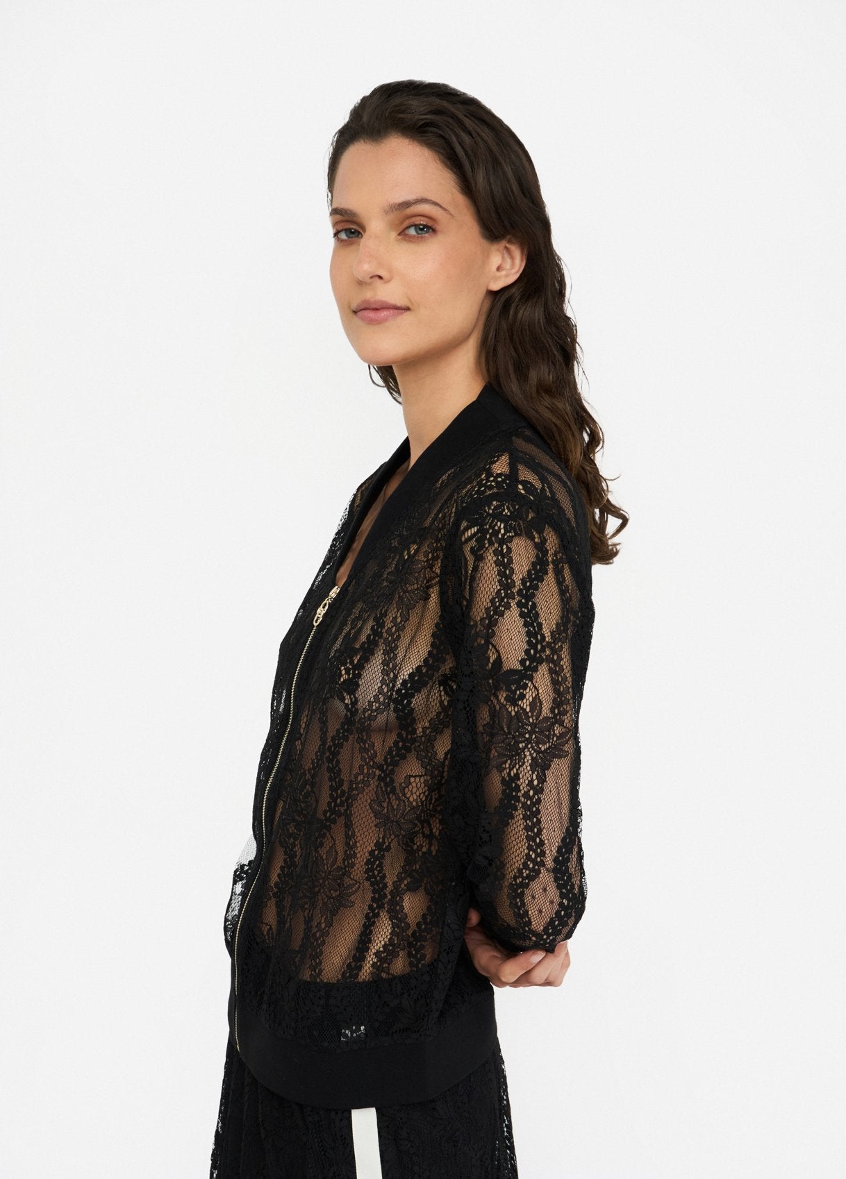 Liu Jo Women's Lace Zip-Up Jacket