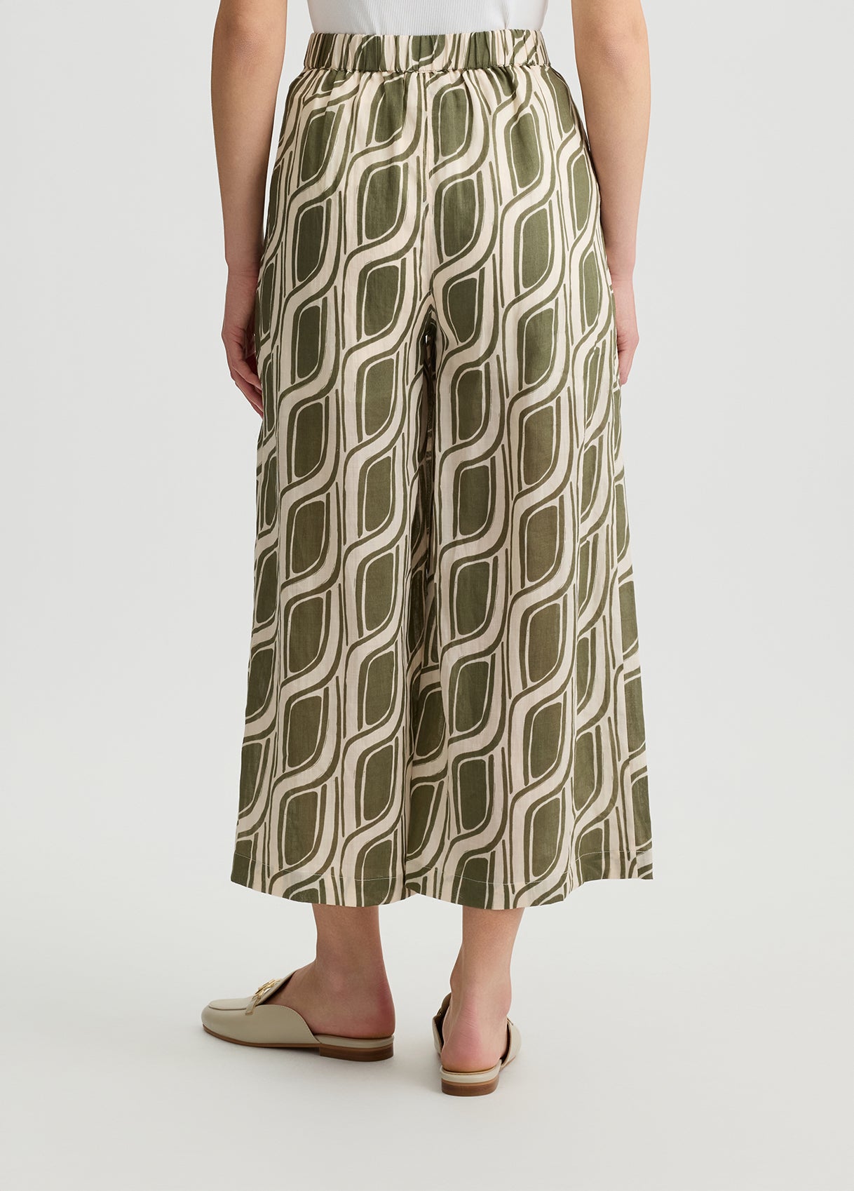 Liu Jo Women's Ramie Palazzo Trousers