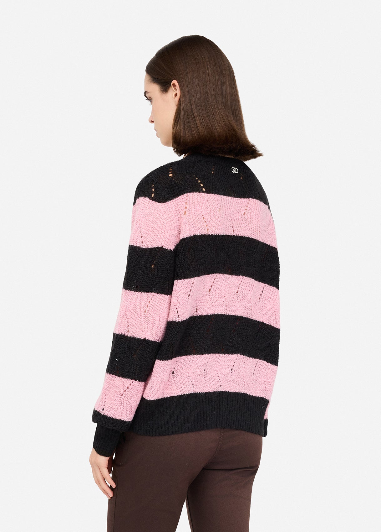 Liu Jo Women's Striped Wool and Alpaca Sweater
