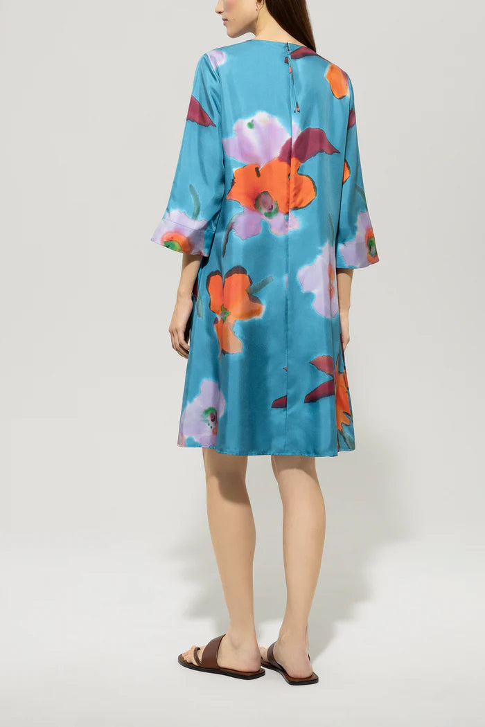 Luisa Cerano Women's Mini Dress with Hibiscus Print