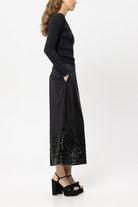 Luisa Cerano Women's Sequined Taffeta Skirt