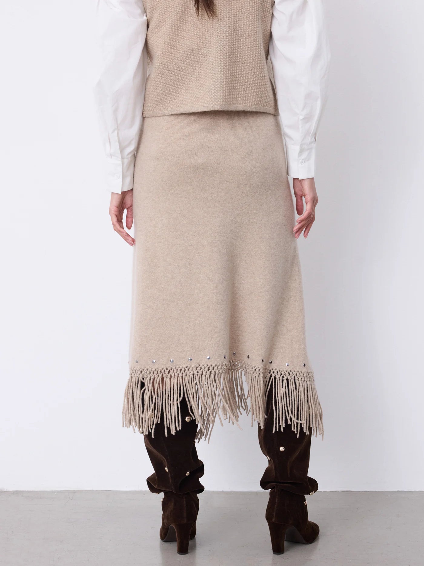 NOTSHY Women's Rima Cashmere Skirt