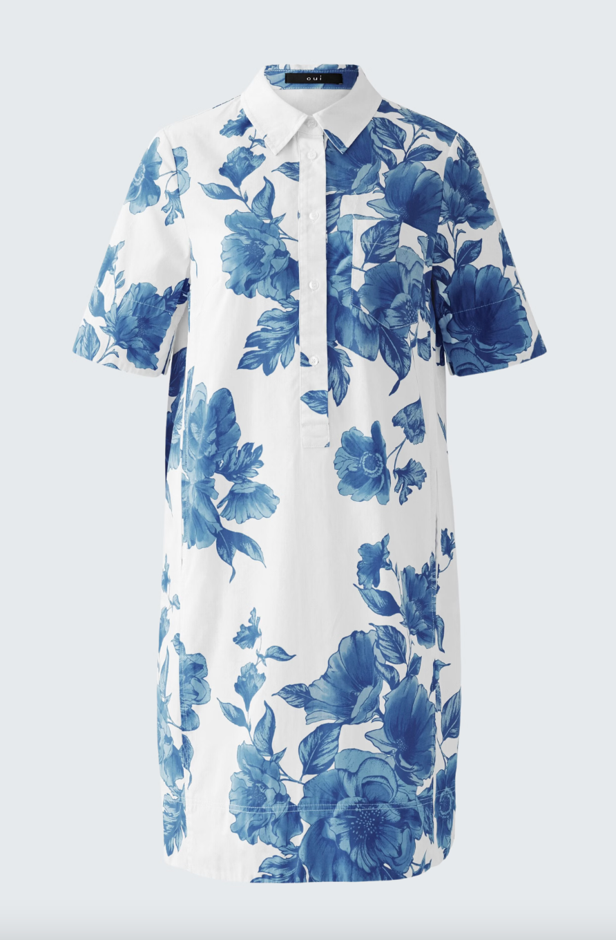 Oui Women's Cotton Floral Dress