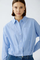 Oui Women's Striped Blouse