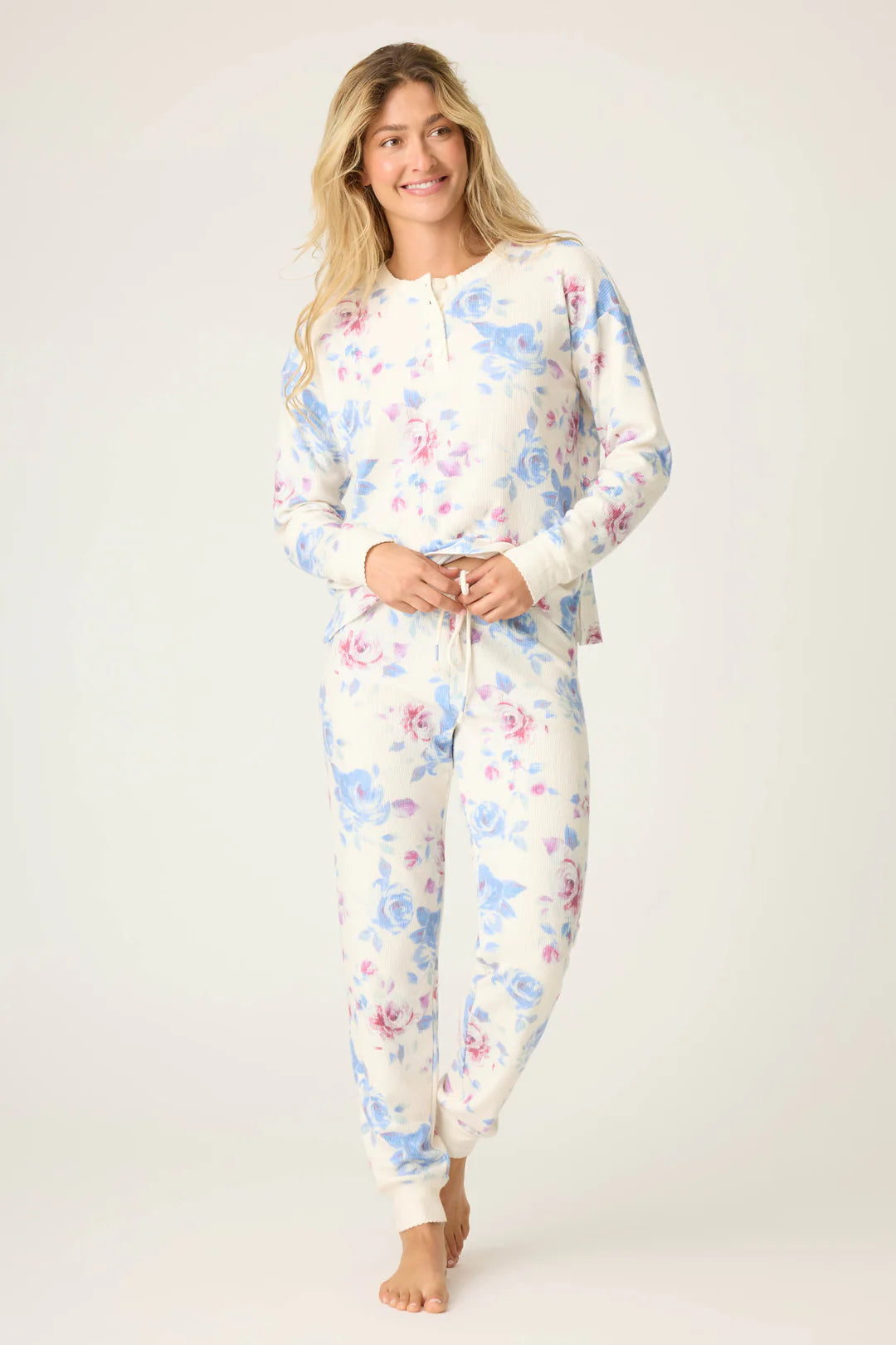 PJ Salvage Women's Rodeo Rose Floral Print PJ Set