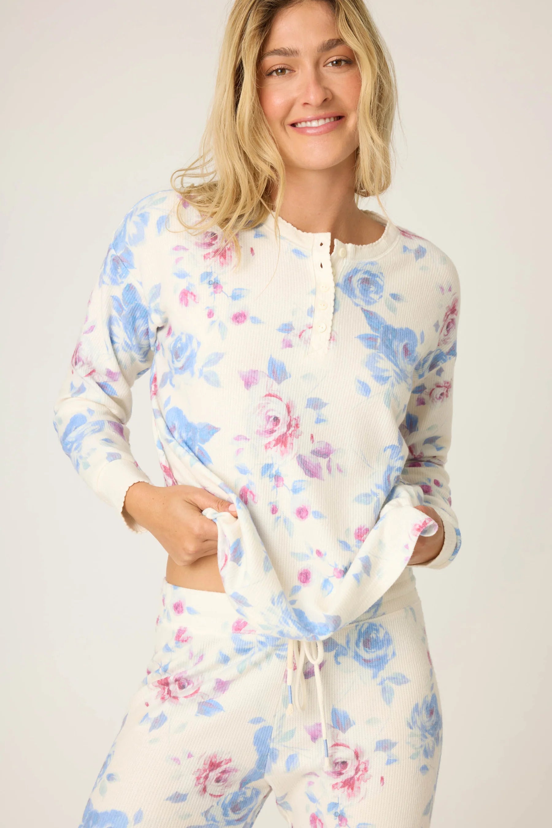 PJ Salvage Women's Rodeo Rose Floral Print PJ Set