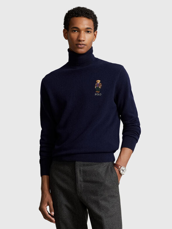 Ralph Lauren Men s Lux Merino Turtleneck Bear Sweatshirt Channers