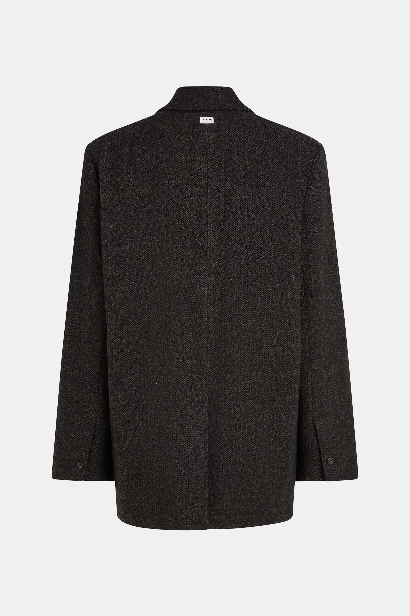 Penn & Ink Women's Black Melange Fabric Blazer