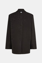 Penn & Ink Women's Black Melange Fabric Blazer