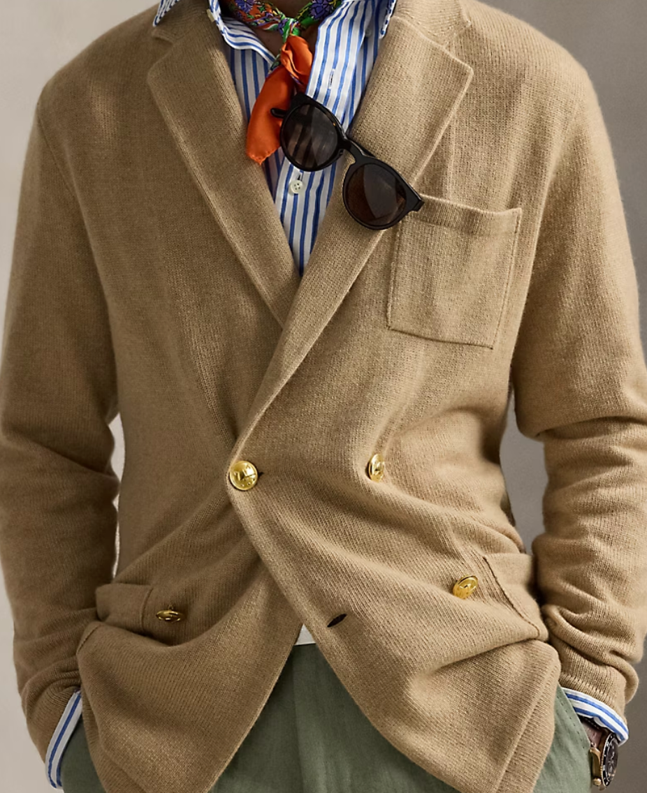 Ralph Lauren Men's Cashmere Blazer Cardigan