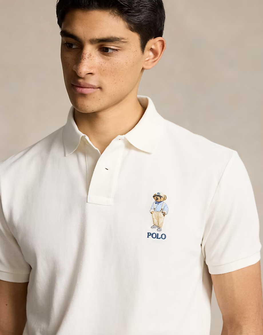 Ralph Lauren Men's Classic Fit Polo Bear Mesh Polo Shirt