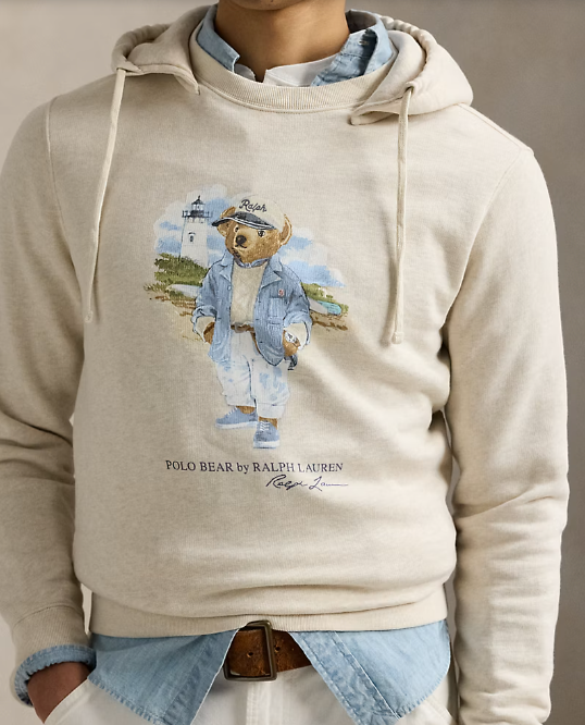 Ralph Lauren Men's Polo Bear Slub Fleece Hoodie
