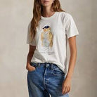Ralph Lauren Women's  Polo Bear Cotton Jersey T-Shirt White