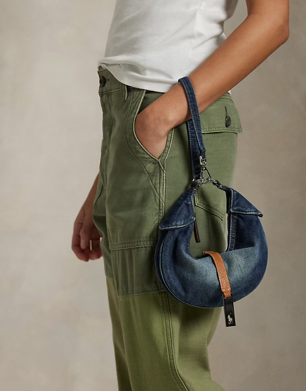 Ralph Lauren Women's Polo ID Denim Mini Shoulder Bag