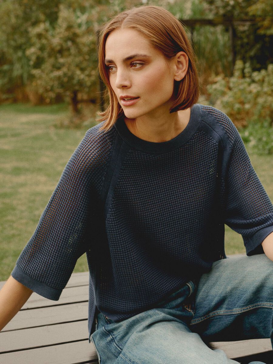 Repeat Women's Ajour Sweater