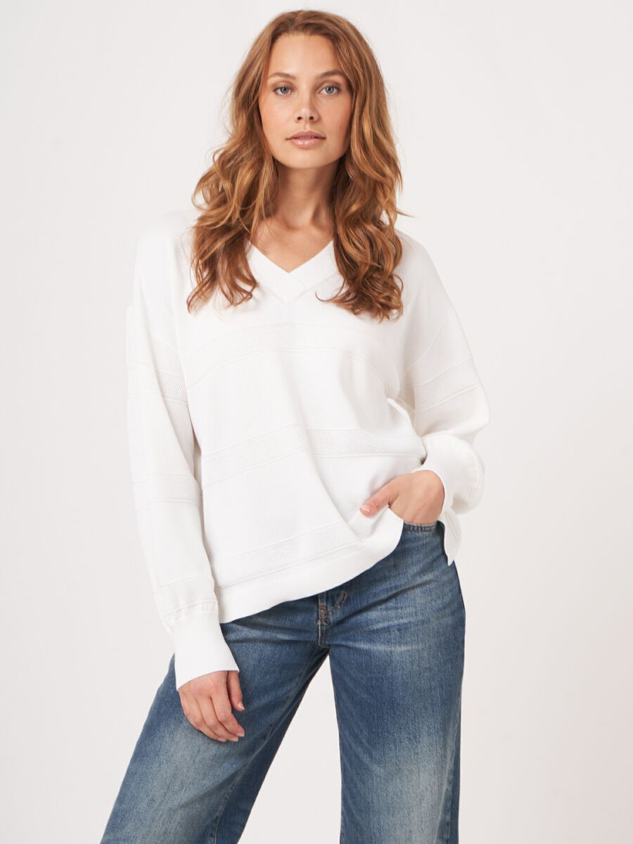 Repeat Women's V-Neck Sweater