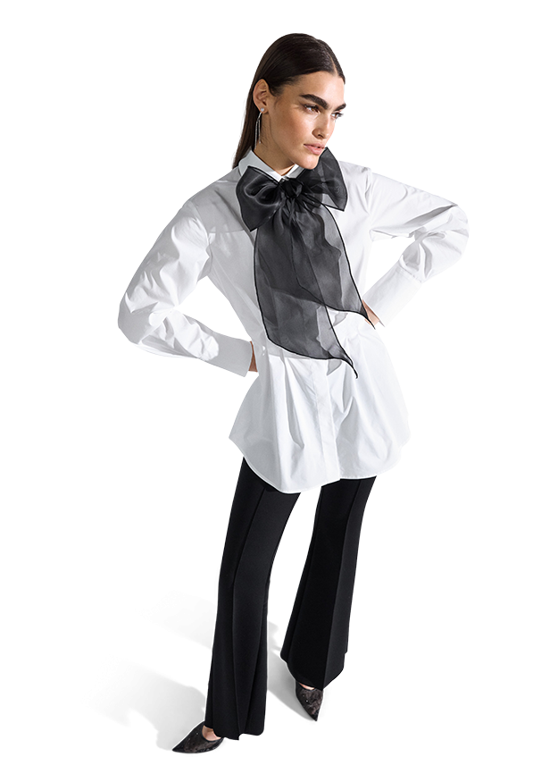 Riani Women's Blouse With Bow Tie