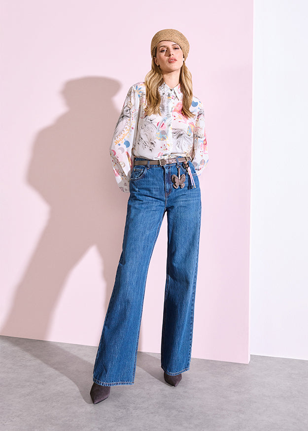 Riani Women's Blouse with Dreamscape Print