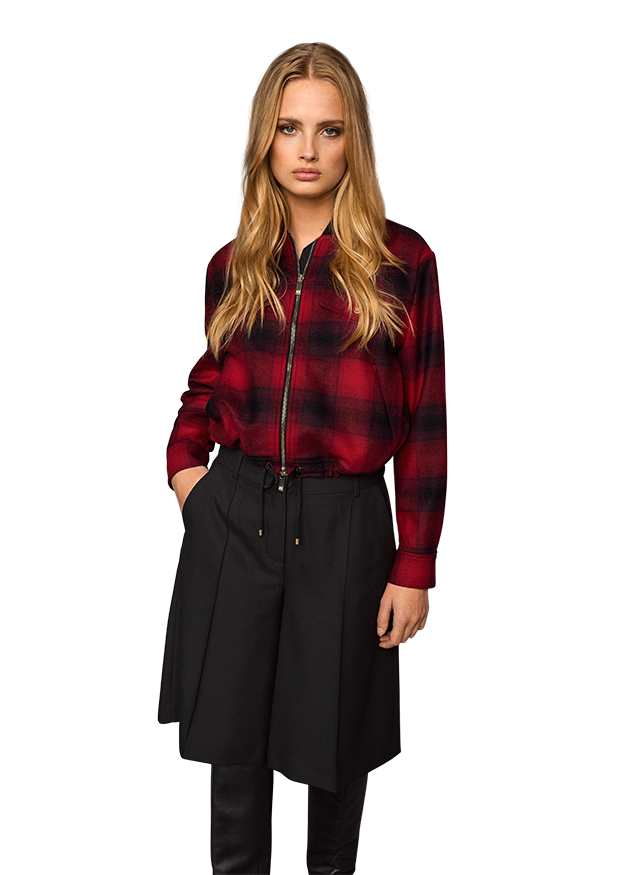 Riani Women's Blouson in Lumberjack Check Jacket 