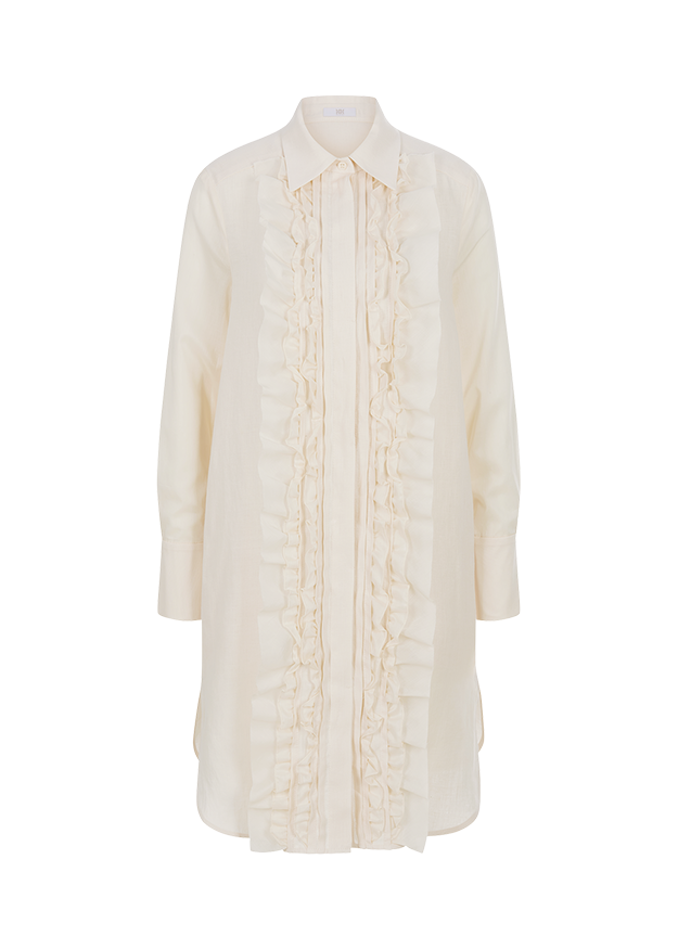 Riani Women's Linen Ruffle Dress