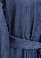 Riani Women's Maxi Denim Dress with Balloon Sleeves