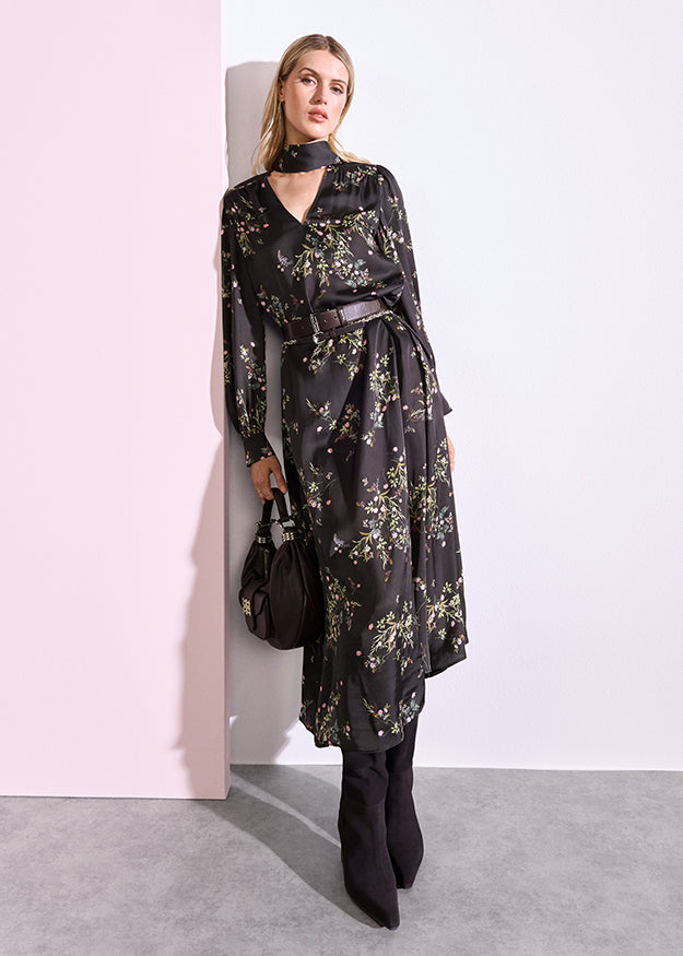 Riani Women's Maxi Dress with Floral Print