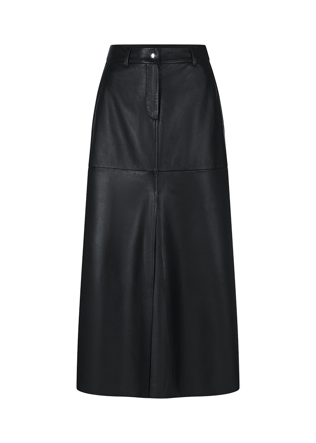 Riani Women's Maxi Skirt in Lamb Nappa