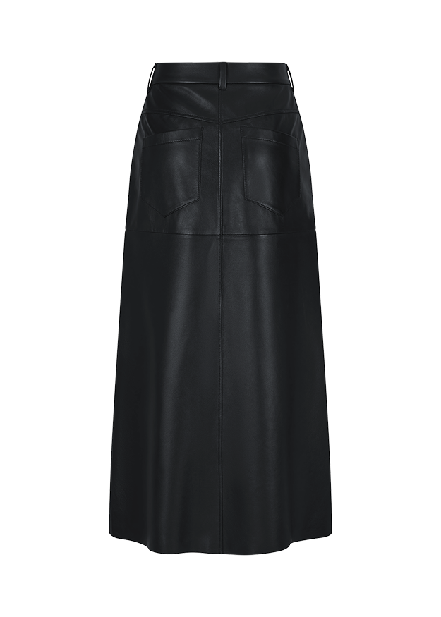 Riani Women's Maxi Skirt in Lamb Nappa