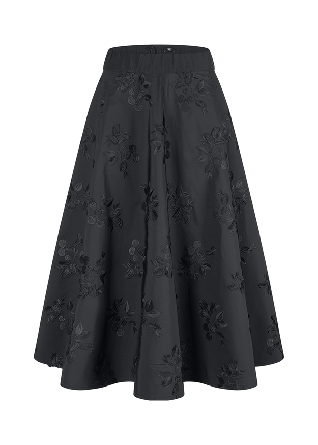 Riani Women's Midi Skirt with Cherry Embroidery