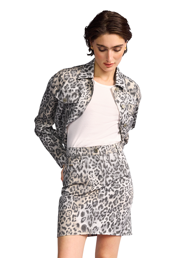 Riani Women's Mini Skirt with Leo Print