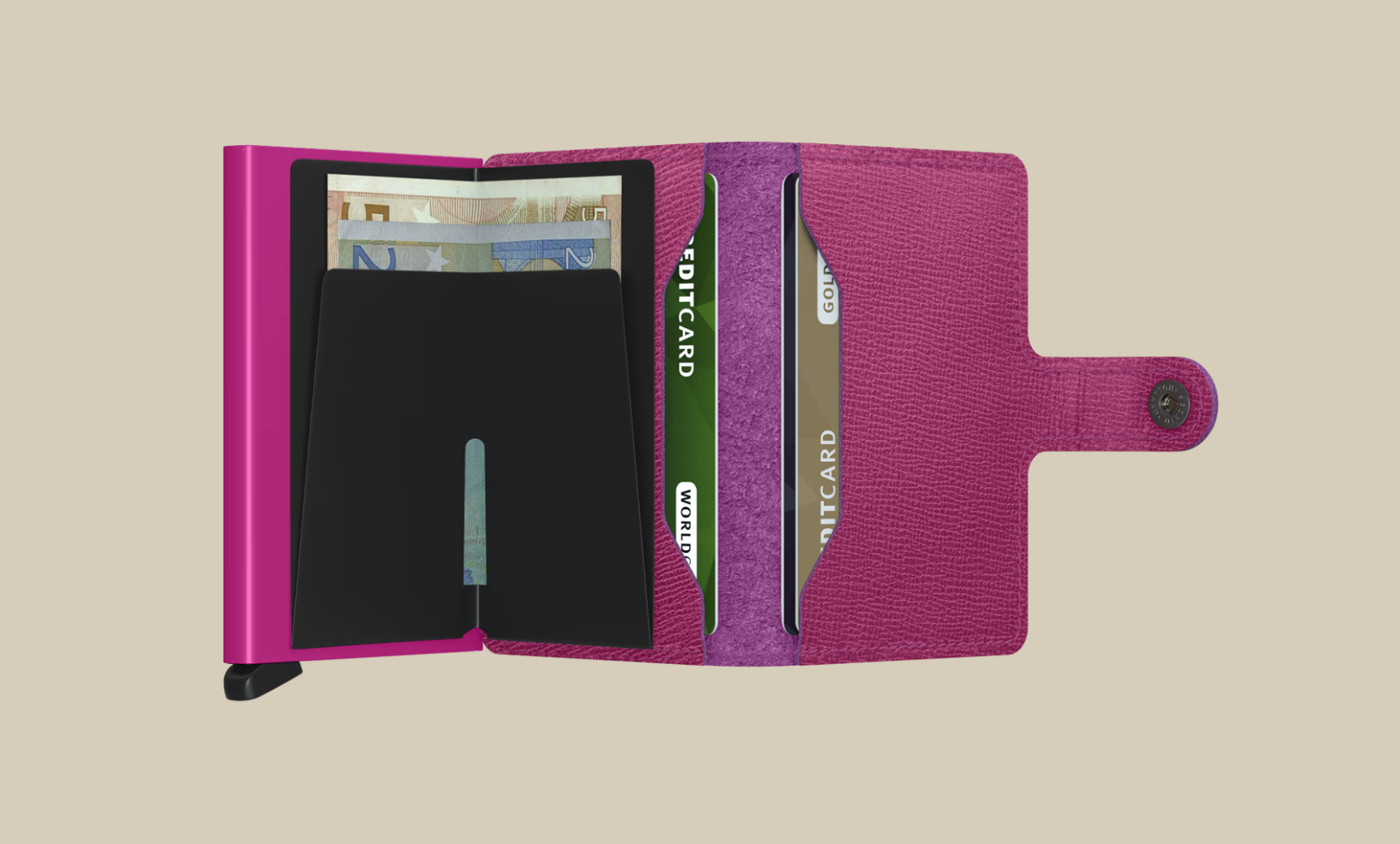 Secrid Women's Miniwallet Crisple Fuchsia