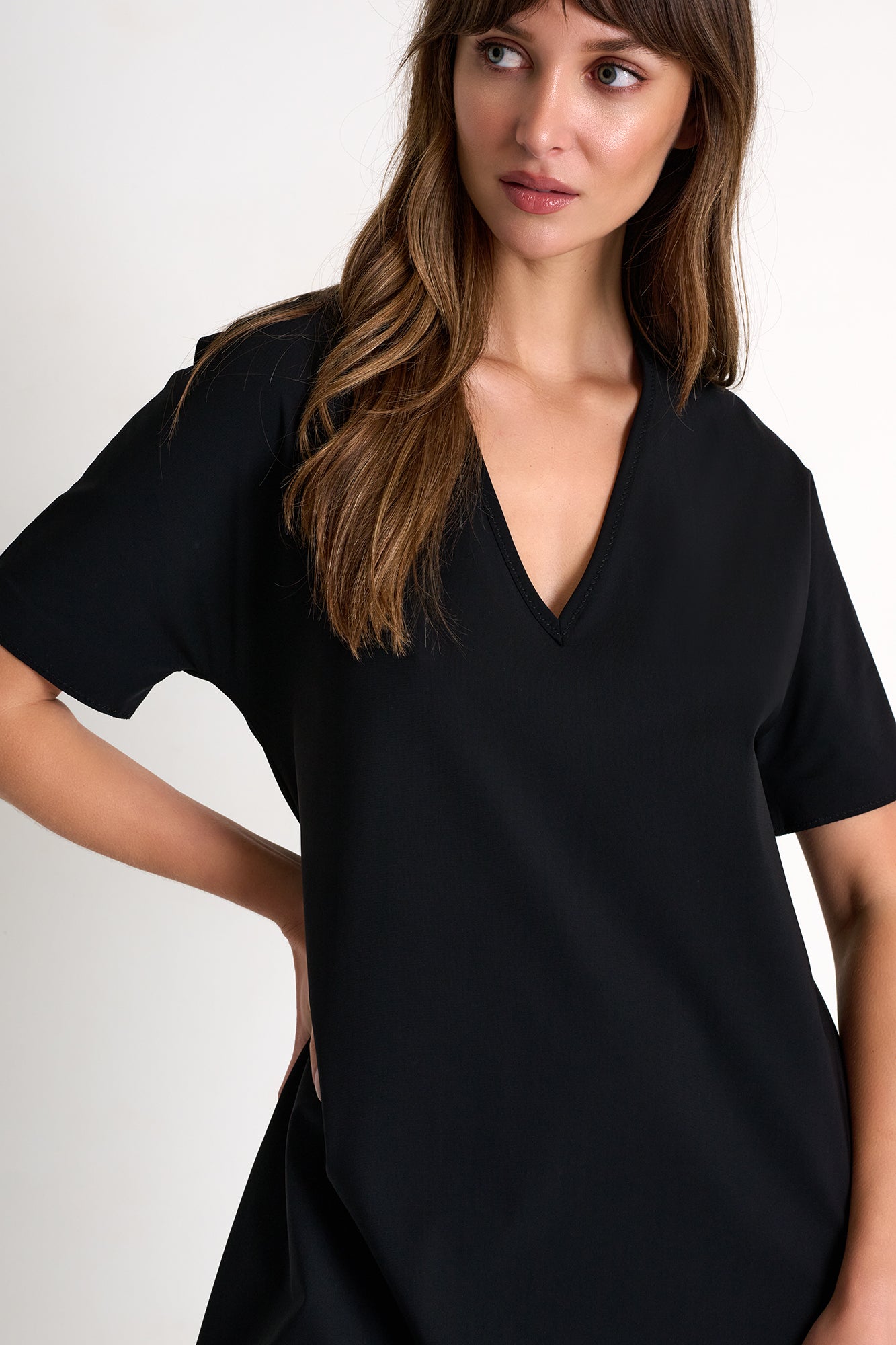 Shan Women's Lycra V-Neck Dress