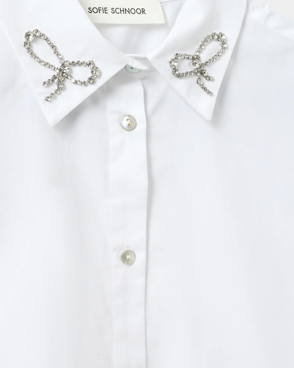 Sofie Schnoor Women's Cotton Shirt with Bow Details