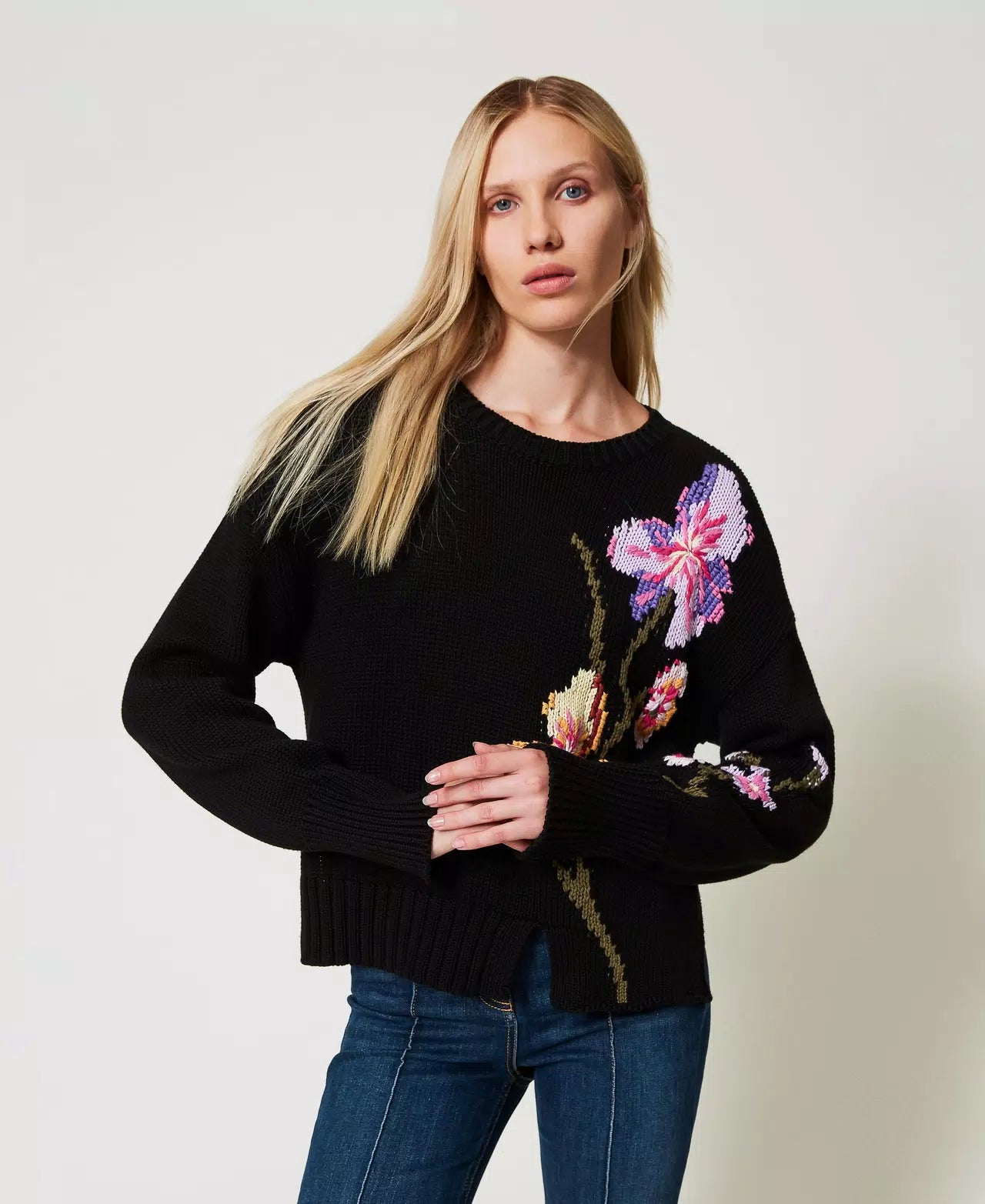 Twinset Women's Sweater With Hand Embroidery