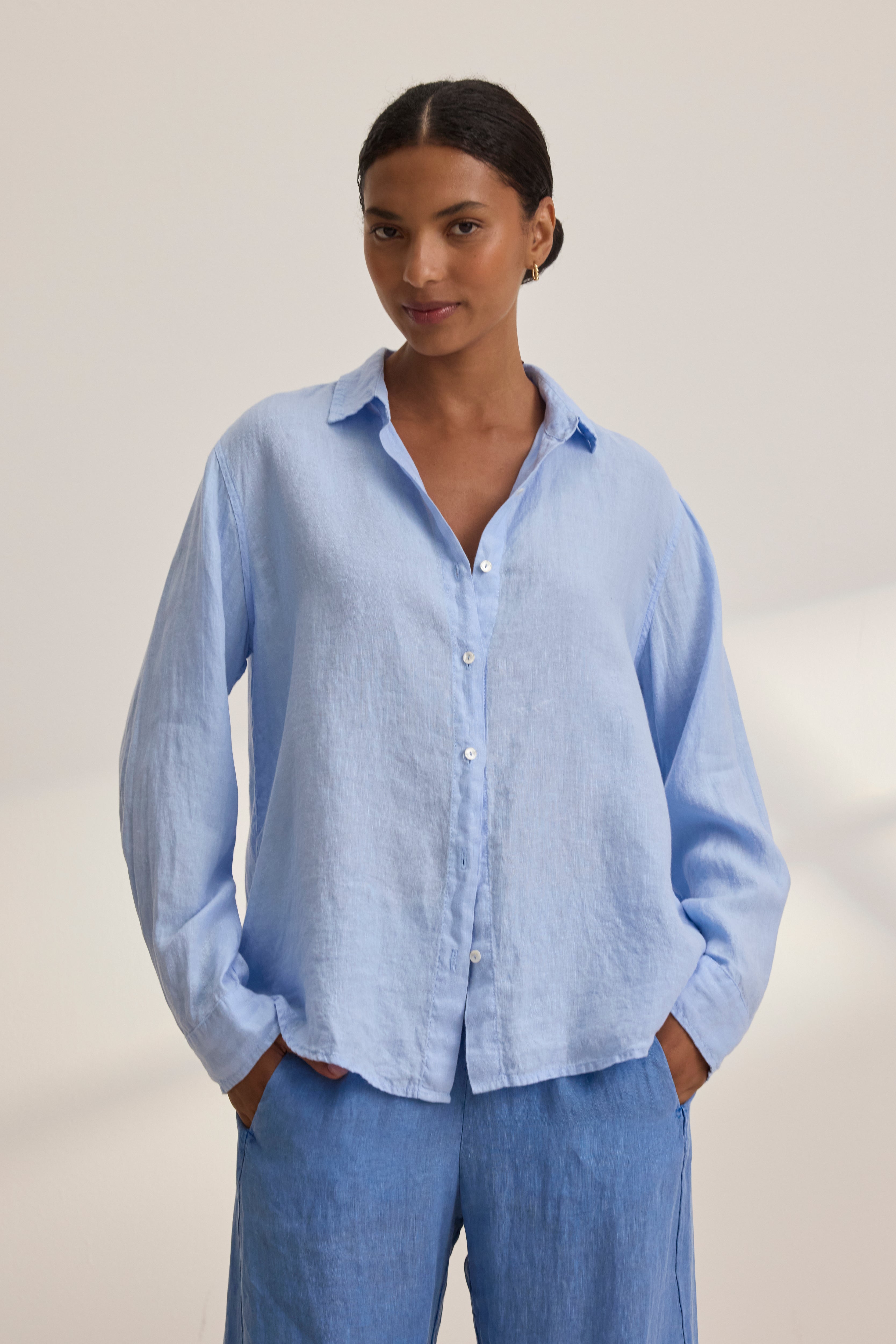 Velvet Women's Cleo Wade Woven Linen Button Down Shirt