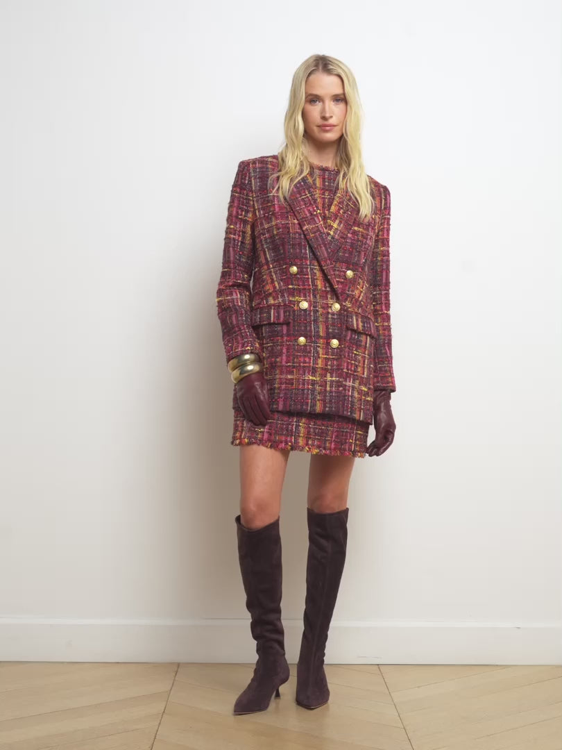 L'Agence Women's Aimee Tweed Blazer – Channers